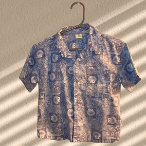 Cookie Monster button down shirt